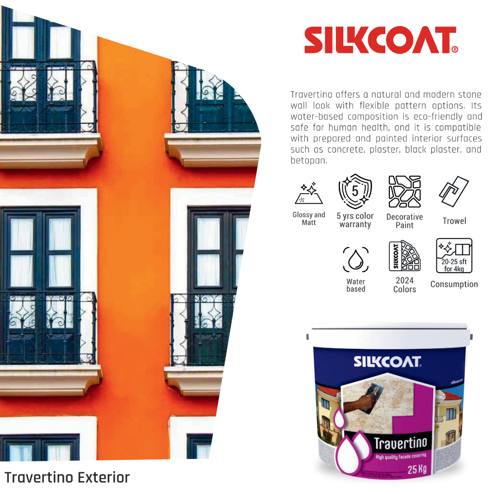 Silkcoat Travertino (Exterior) – High Quality Facade Covering