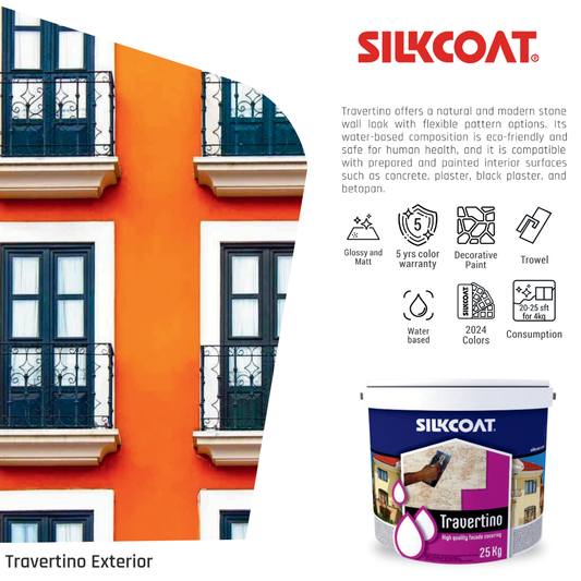 Silkcoat Travertino (Exterior) – High Quality Facade Covering