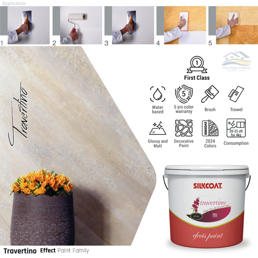 Silkcoat Travertino – Antique Stone-Like Decorative Paint